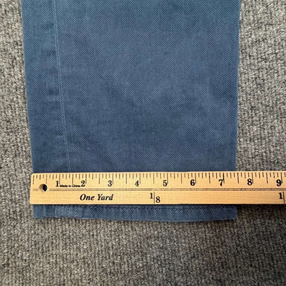 AG Adriano Goldschmied Everett Slim Straight Pants Men 36x34 Blue Italian Fabric